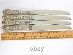 Alvin Sterling Silver Bridal Bouquet 4 Place Settings Forks Knives Spoons Salad