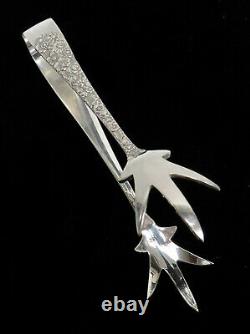 Alvin Sterling Silver Bridal Bouquet 6 3/4 Claw Tip Ice Tongs