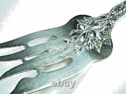 Alvin Sterling Silver Bridal Rose Large Cold Meat Fork 9 1/8 No Mono No Remval