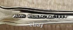 Alvin Sterling Silver CHATEAU ROSE 3 Piece Place Setting