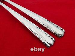 Alvin Sterling Silver Chapel Bells 2 Piece Salad Serving Set GS-15