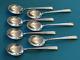 Alvin Sterling Silver Chapel Bells 7 Cream Soup Spoons