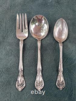 Alvin Sterling Silver Chateau Rose Pat 1940 a piece Of Fork, two Spoons 0,98 g