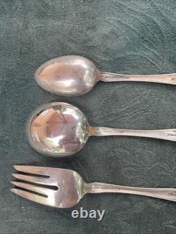 Alvin Sterling Silver Chateau Rose Pat 1940 a piece Of Fork, two Spoons 0,98 g
