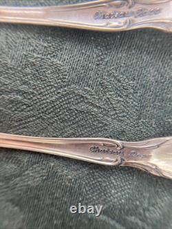 Alvin Sterling Silver Chateau Rose Pat 1940 a piece Of Fork, two Spoons 0,98 g