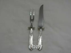 Alvin Sterling Silver Della Robbia 2 Piece Carving Set AJ-3