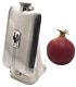 Alvin Sterling Silver & Enamel Flask In Art Deco Style From Early 20th Century