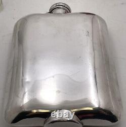 Alvin Sterling Silver & Enamel Flask in Art Deco Style from Early 20th Century