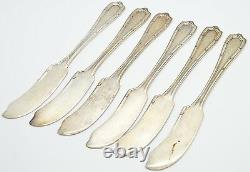 Alvin Sterling Silver Francis I Set Of 6 Butter Spreaders Knives Francis 1