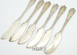 Alvin Sterling Silver Francis I Set Of 6 Butter Spreaders Knives Francis 1