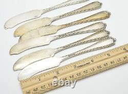 Alvin Sterling Silver Francis I Set Of 6 Butter Spreaders Knives Francis 1