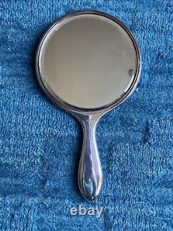 Alvin Sterling Silver Handheld Engraved Mirror