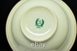 Alvin Sterling Silver Liners #2835 with Lenox Soup Dessert Porcelain Bowl