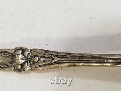 Alvin Sterling Silver Majestic Lettuce Serving Fork