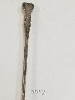 Alvin Sterling Silver Majestic Lettuce Serving Fork