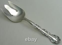 Alvin Sterling Silver Meat Fork French Scroll Pattern 9