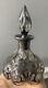 Alvin Sterling Silver Overlay Steuben Glass Bottle & Stopper Art Nouveau Deco