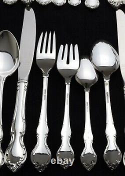 Alvin Sterling Silver Pirouette Flatware 30 pc Set No Monograms FREE SHIP