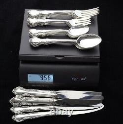 Alvin Sterling Silver Pirouette Flatware 30 pc Set No Monograms FREE SHIP