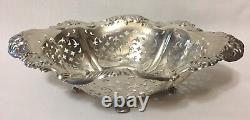 Alvin Sterling Silver Reticulated and Pierced Footed Bowl