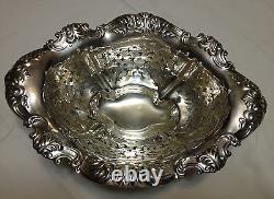 Alvin Sterling Silver Reticulated and Pierced Footed Bowl