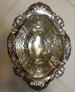 Alvin Sterling Silver Reticulated and Pierced Footed Bowl