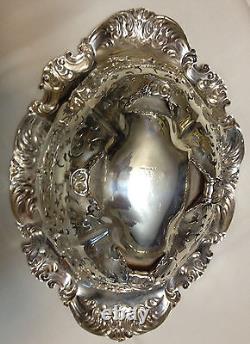 Alvin Sterling Silver Reticulated and Pierced Footed Bowl