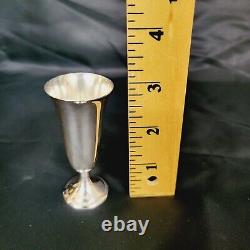 Alvin Sterling Silver S247 Cordials Shot Glasses Set of 10