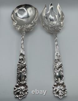 Alvin Sterling Silver Serving Set Bridal Rose Antique C. 1903