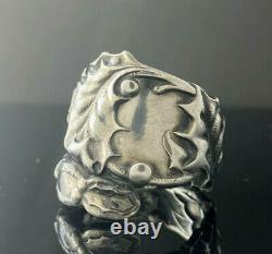Alvin Sterling Silver Spoon Ring Size 10.5