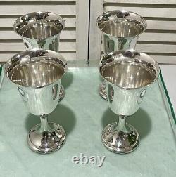 Alvin Sterling Silver Water Goblet S249 Goblet 6 1/2 Tall EIGHT (see Details)