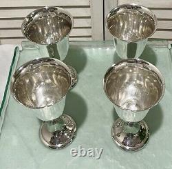 Alvin Sterling Silver Water Goblet S249 Goblet 6 1/2 Tall EIGHT (see Details)