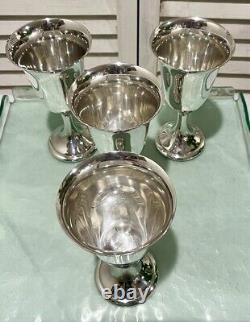 Alvin Sterling Silver Water Goblet S249 Goblet 6 1/2 Tall EIGHT (see Details)