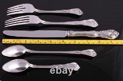 Alvin Sternig Silver Chateau Rose Flatware 5 pieces place settings for 4 service