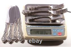 Alvin Sternig Silver Chateau Rose Flatware Set for 4 service 16 pieces