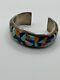 Alvin Yellowhorse Navajo Sterling Multicolor Bangle