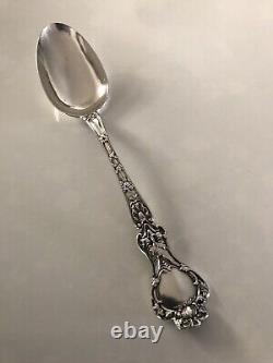 Alvin sterling silver serving spoon Nurenburg pattern