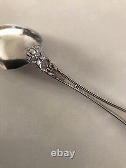 Alvin sterling silver serving spoon Nurenburg pattern