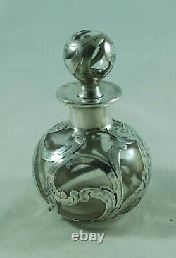 American Antique Silver Scent Bottle By Alvin CAZX