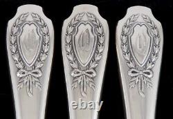 Antique 3pc Sterling Silver Alvin Apollo 1900 Carving Set Knife Sharpener Fork