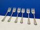 Antique Alvin Sterling Silver Josephine Lot Of 6 Cold Meat Forks 164.58 Grams
