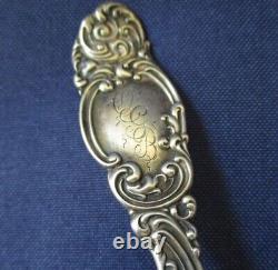 Antique Alvin 1902 Sterling Silver Fish Server Monterey Fancy Scrolls 10 1/8