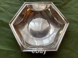 Antique, Alvin, Art Deco Sterling Silver Hexagon Shape Bowl, 10 Inches, c. 1920s