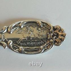 Antique Alvin Mfg. Co. Sterling Silver Boston Mass/ Paul Ravere Souvenir Spoon