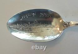 Antique Alvin Mfg. Co. Sterling Silver Boston Mass/ Paul Ravere Souvenir Spoon