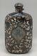 Antique Alvin Overlay Flask Sterling Fine Silver 999/1000 Victorian C. 1893