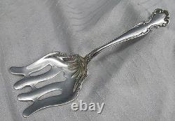 Antique Alvin Simons Bros Old Flanders Sterling Silver Serving Asparagus Fork