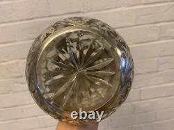 Antique Alvin Sterling Silver 999 Overlay Glass Decanter Pitcher Grape Vine Dec