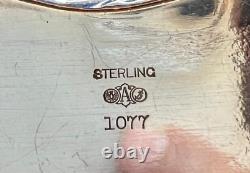 Antique Alvin Sterling Silver Art Nouveau Repousse Bowl/Dresser Tray #1077