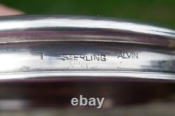 Antique Alvin Sterling Silver & Cut Crystal Dresser Jar